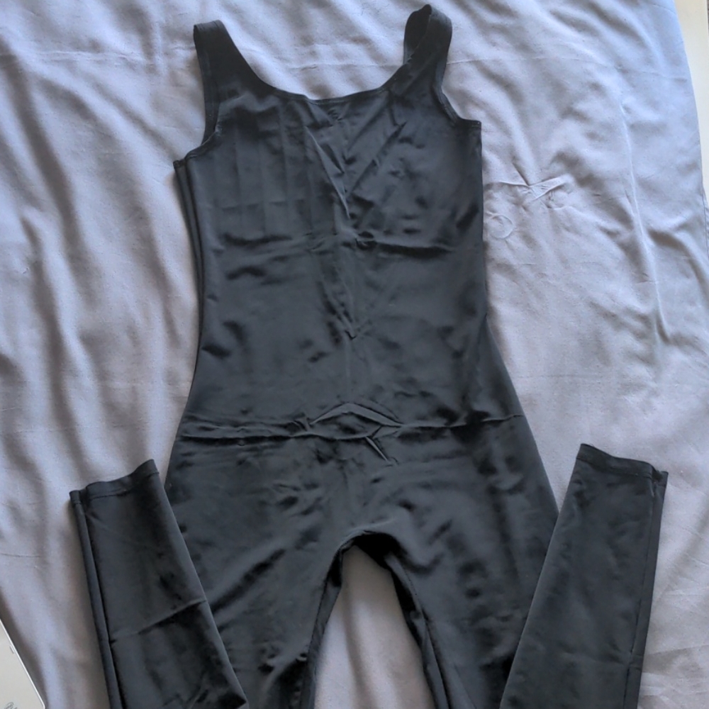 BLACK SPANDEX UNITARD